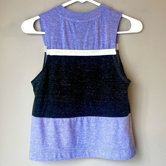 NWOT Nike Womens Purple & Black Color-block Crew Neck Sleeveless Tank - Picture 3 of 6